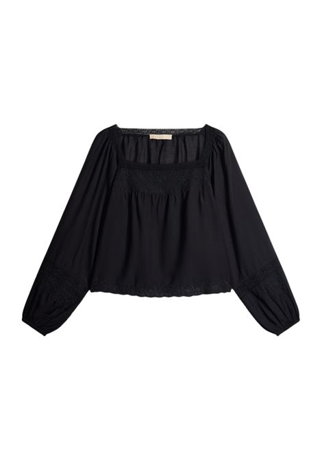 Blusa Vanessa Bruno - Giovanna in Cotone e Viscosa - Nero Vanessa Bruno | Abbigliamento | 2HVA27-V09848999